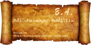 Büchelmayer Adélia névjegykártya